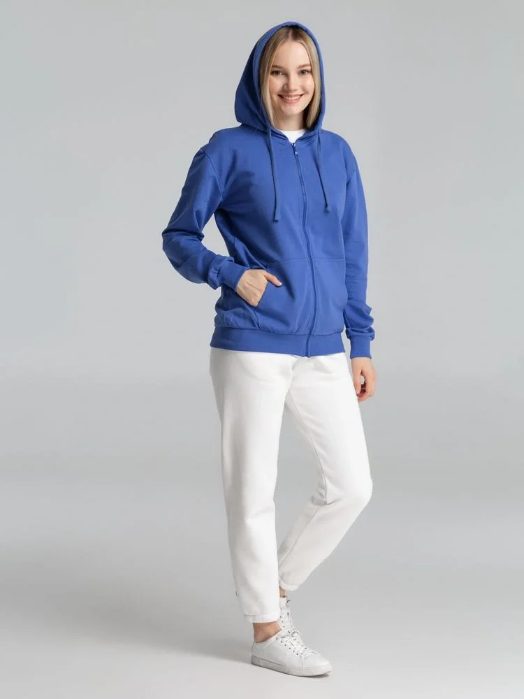 Толстовка на молнии с капюшоном Siverga 2.0, ярко-синяя - фото 14