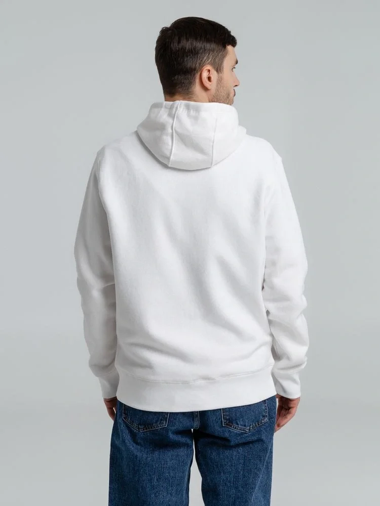 Толстовка на молнии с капюшоном унисекс King, белая - фото 17