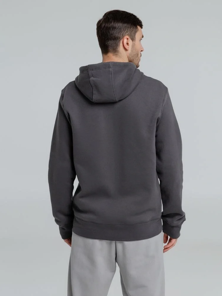 Толстовка на молнии с капюшоном унисекс King, темно-серая - фото 17