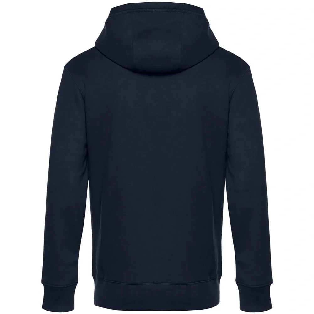 Толстовка на молнии с капюшоном унисекс King, темно-синяя - фото 3