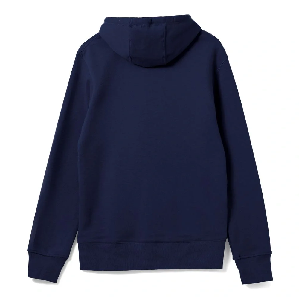 Толстовка на молнии с капюшоном унисекс King, темно-синяя - фото 9