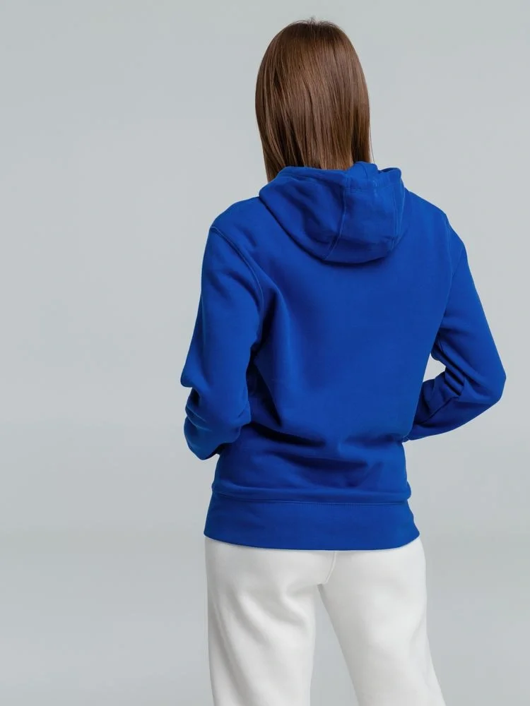 Толстовка на молнии с капюшоном унисекс King, ярко-синяя - фото 13