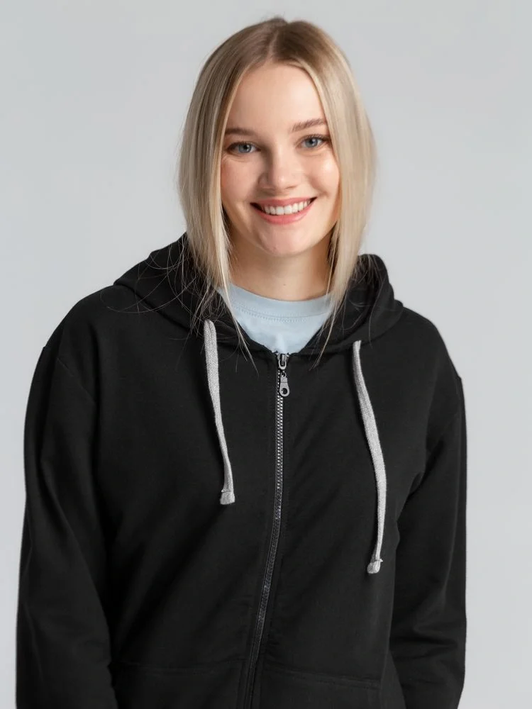 Толстовка на молнии с капюшоном Unit Siverga, черная - фото 19