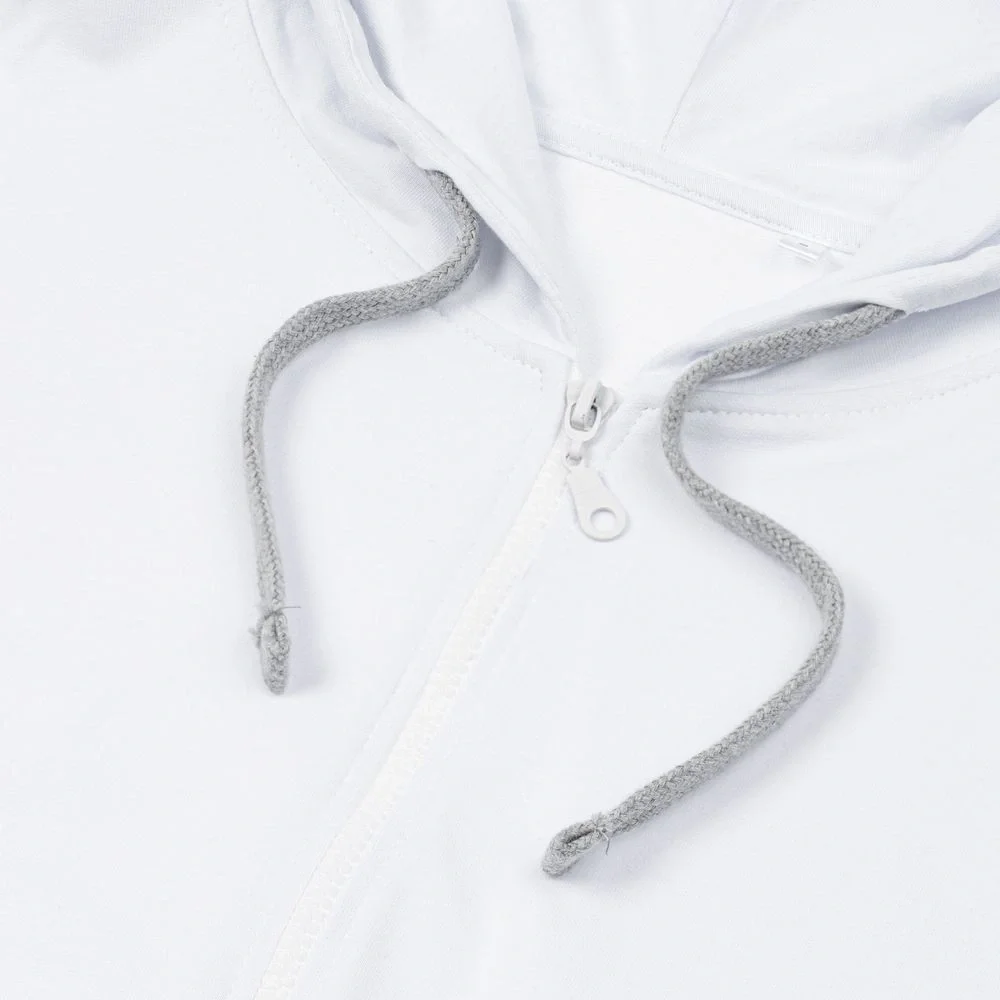 Толстовка на молнии с капюшоном Unit Siverga Heavy, белая - фото 13