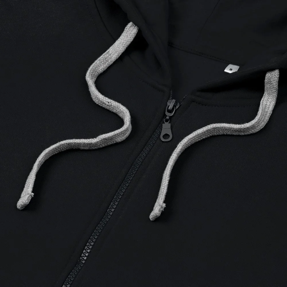 Толстовка на молнии с капюшоном Unit Siverga Heavy, черная - фото 13