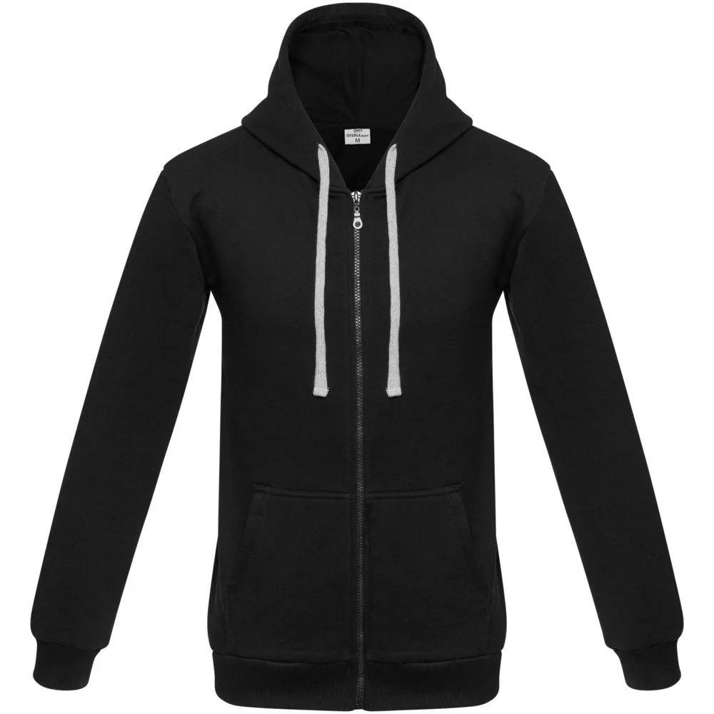 Толстовка на молнии с капюшоном Unit Siverga Heavy, черная - фото 2