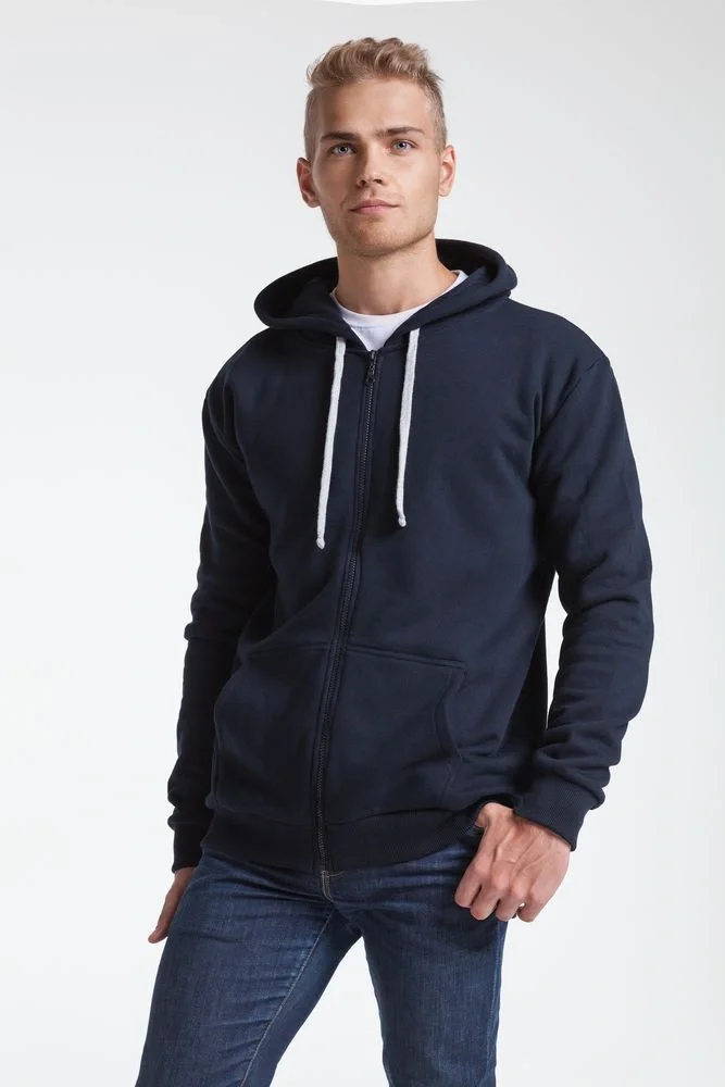 Толстовка на молнии с капюшоном Unit Siverga Heavy, серый меланж - фото 9