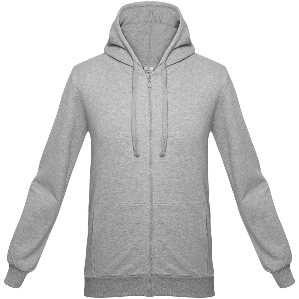 Толстовка на молнии с капюшоном Unit Siverga, серый меланж - фото 2