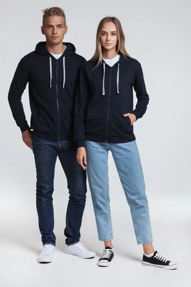 Толстовка на молнии с капюшоном Unit Siverga, зеленое яблоко - фото 8