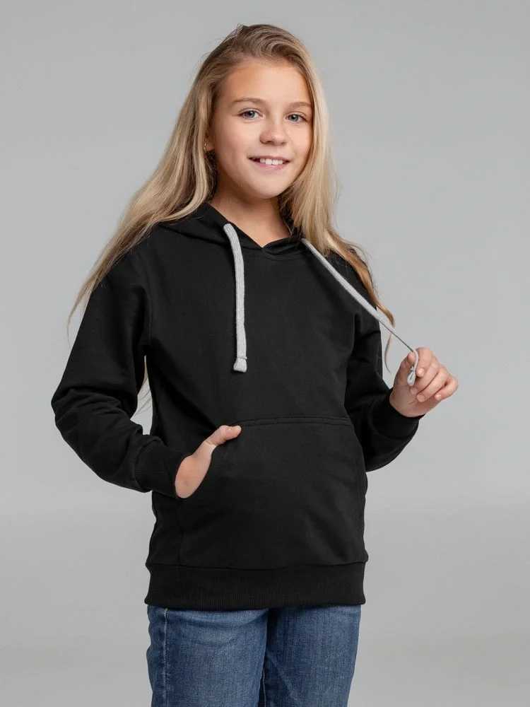 Толстовка с капюшоном детская Kirenga Kids, черная - фото 12