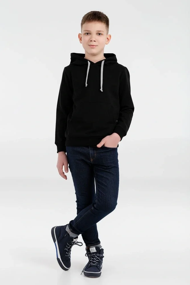 Толстовка с капюшоном детская Kirenga Kids, черная - фото 4