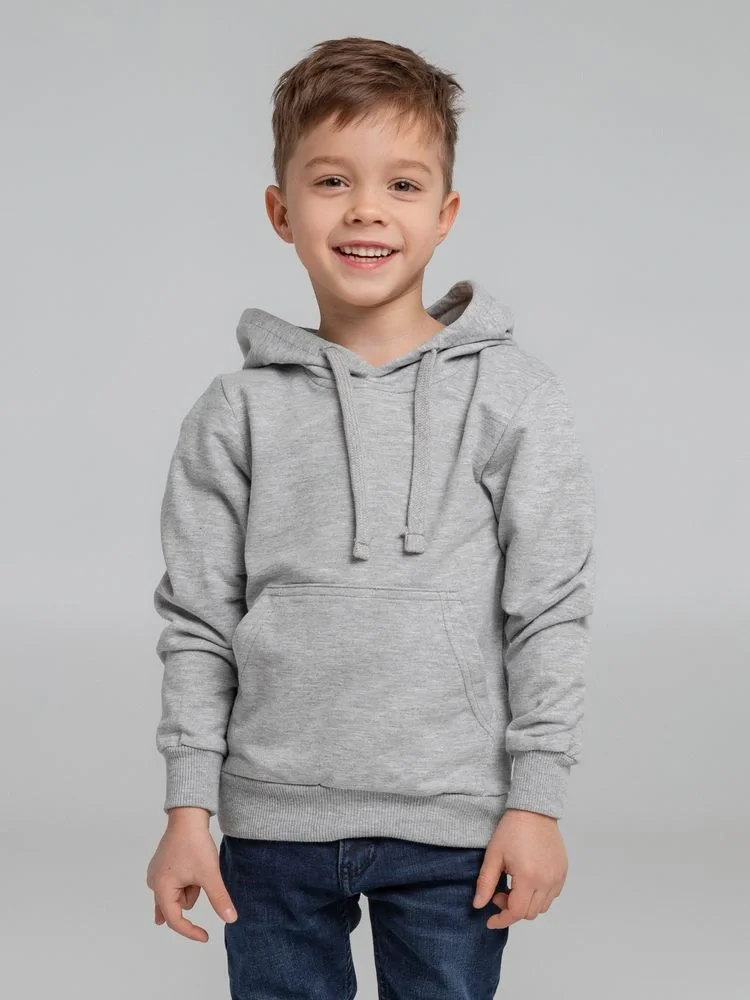 Толстовка с капюшоном детская Kirenga Kids, серый меланж - фото 12