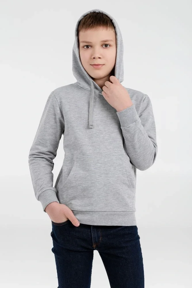 Толстовка с капюшоном детская Kirenga Kids, серый меланж - фото 5