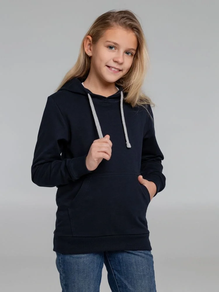 Толстовка с капюшоном детская Kirenga Kids, темно-синяя - фото 15