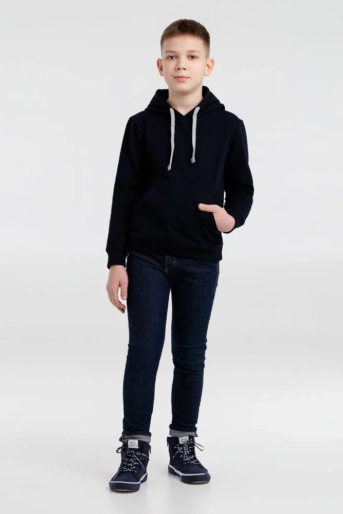 Толстовка с капюшоном детская Kirenga Kids, темно-синяя - фото 4