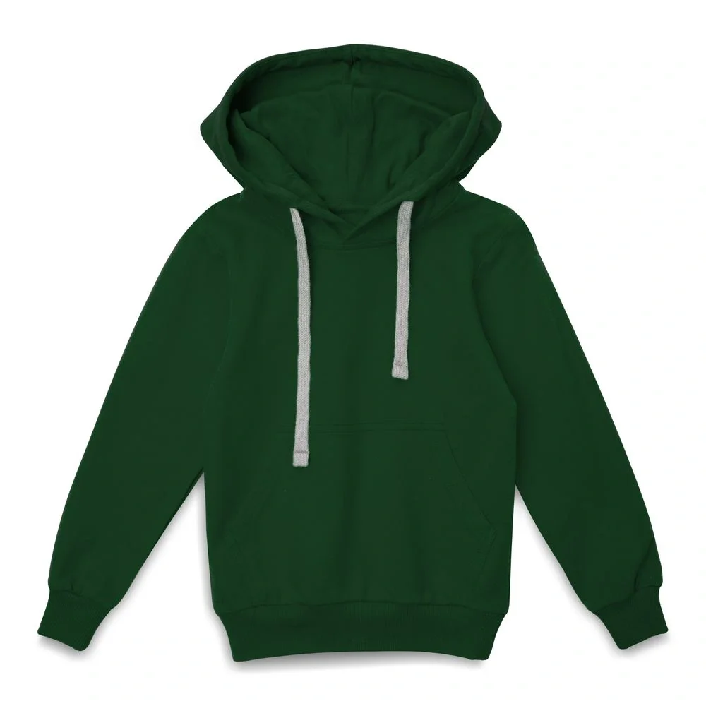 Толстовка с капюшоном детская Kirenga Kids, темно-зеленая - фото 1