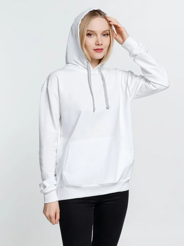 Толстовка с капюшоном Kirenga, белая (белоснежная) - фото 10