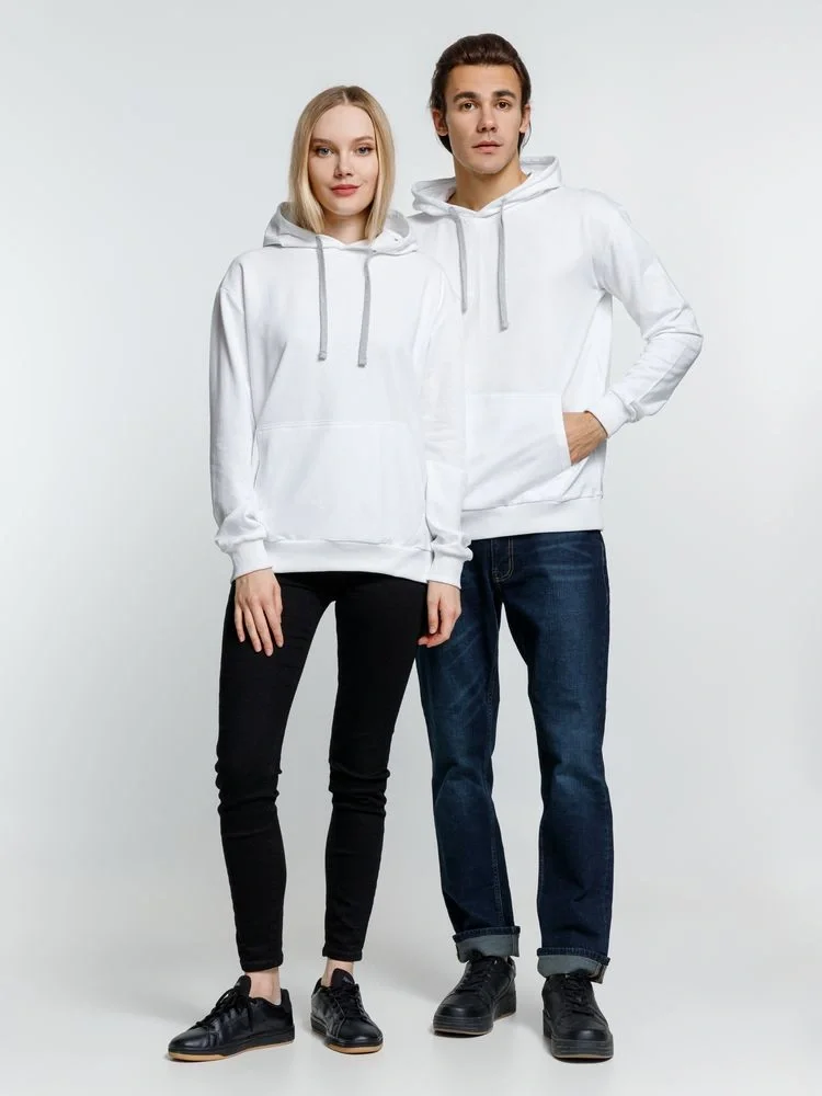 Толстовка с капюшоном Kirenga, белая (белоснежная) - фото 11