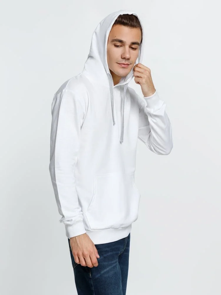 Толстовка с капюшоном Kirenga, белая (белоснежная) - фото 6