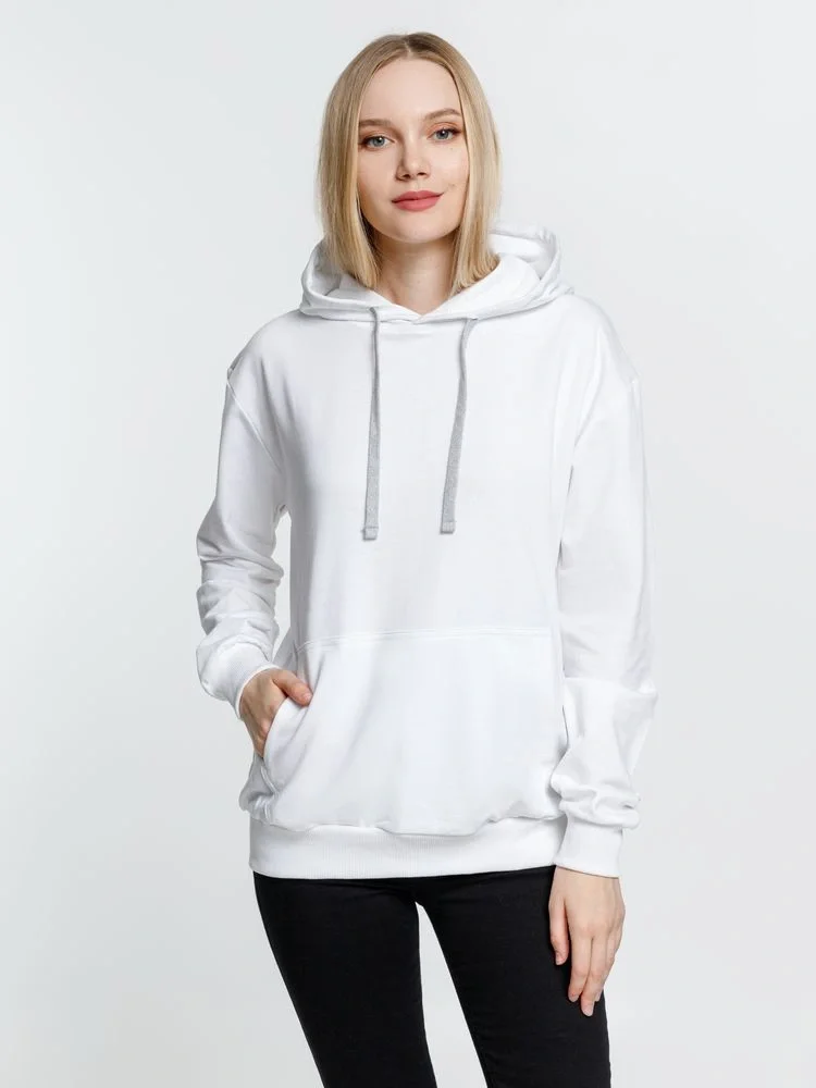 Толстовка с капюшоном Kirenga, белая (белоснежная) - фото 8