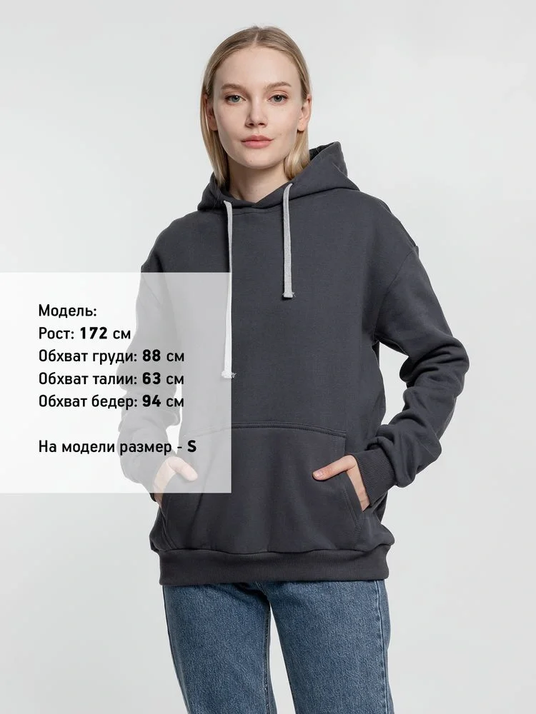 Толстовка с капюшоном Kirenga Heavy, темно-серая (графит) - фото 3