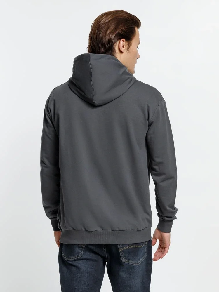 Толстовка с капюшоном Kirenga, темно-серая (графит) - фото 6