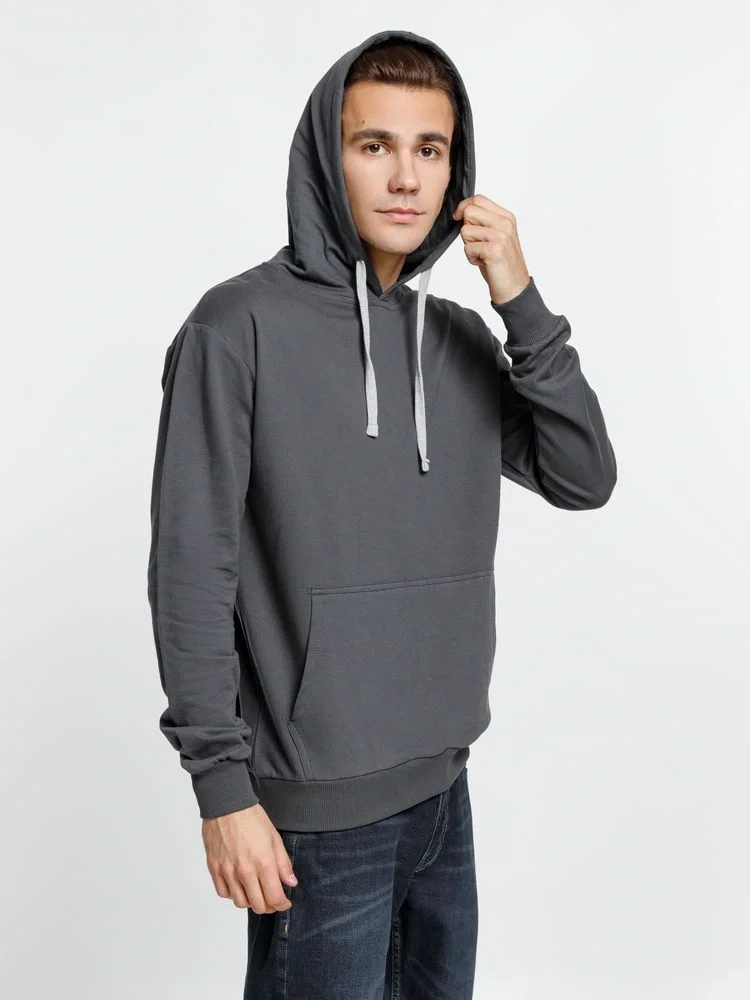 Толстовка с капюшоном Kirenga, темно-серая (графит) - фото 7