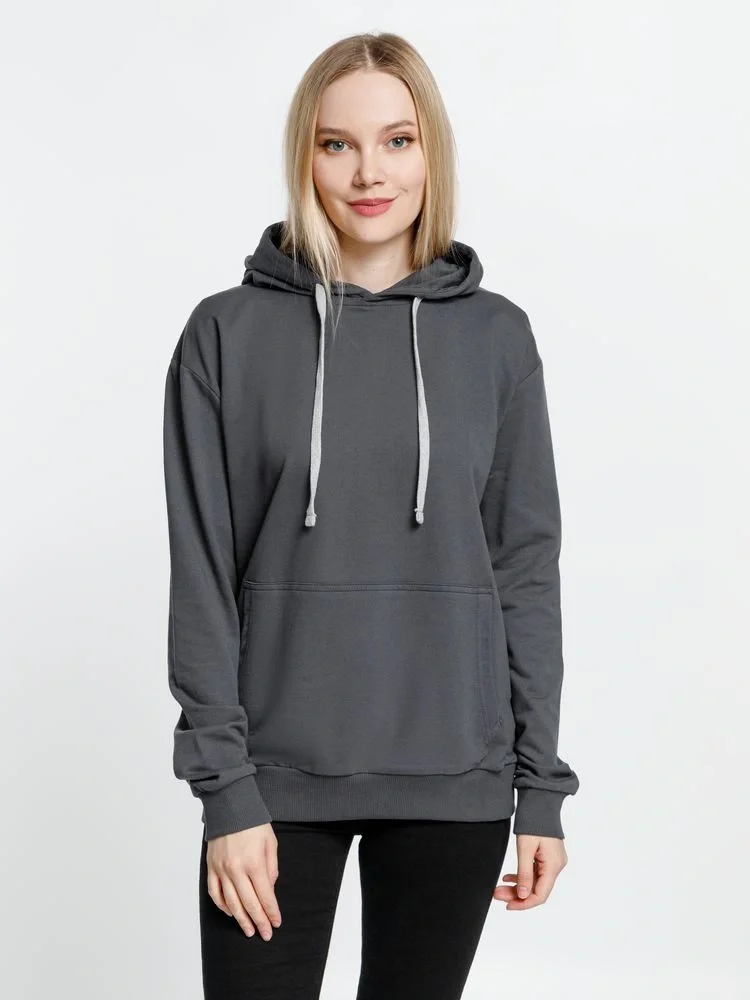 Толстовка с капюшоном Kirenga, темно-серая (графит) - фото 8