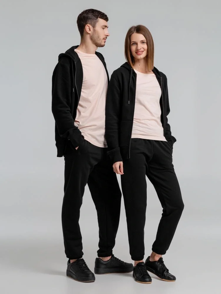 Толстовка на молнии с капюшоном унисекс King, черная - фото 19