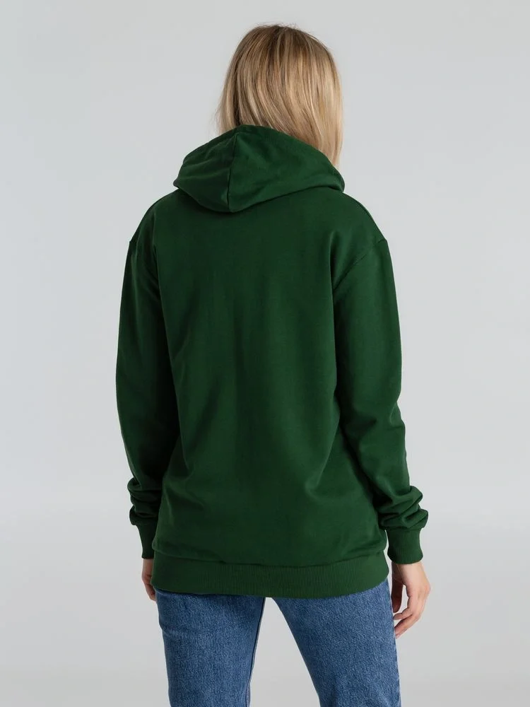 Толстовка с капюшоном на молнии Unit Siverga Heavy, темно-зеленая - фото 20