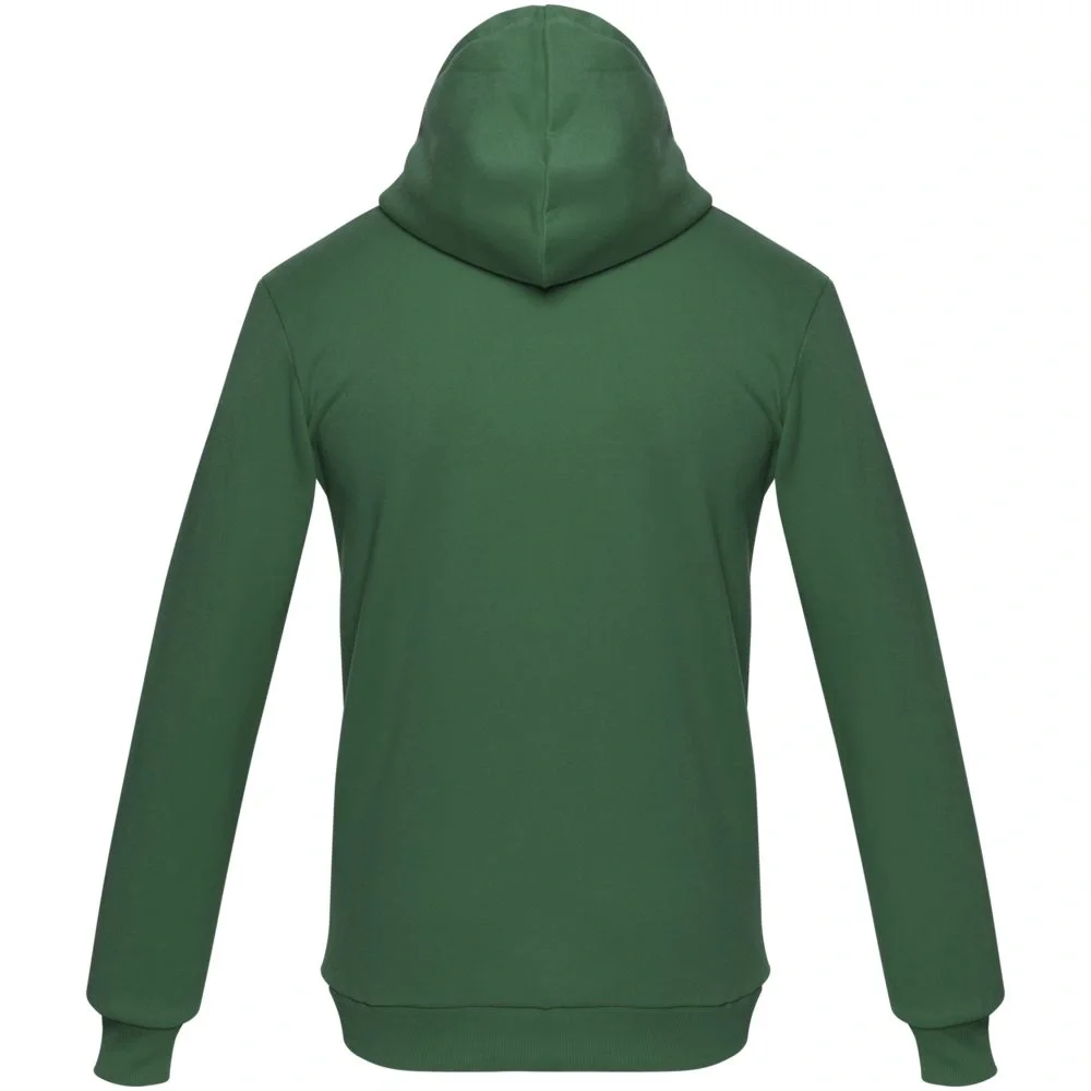 Толстовка с капюшоном на молнии Unit Siverga Heavy, темно-зеленая - фото 3