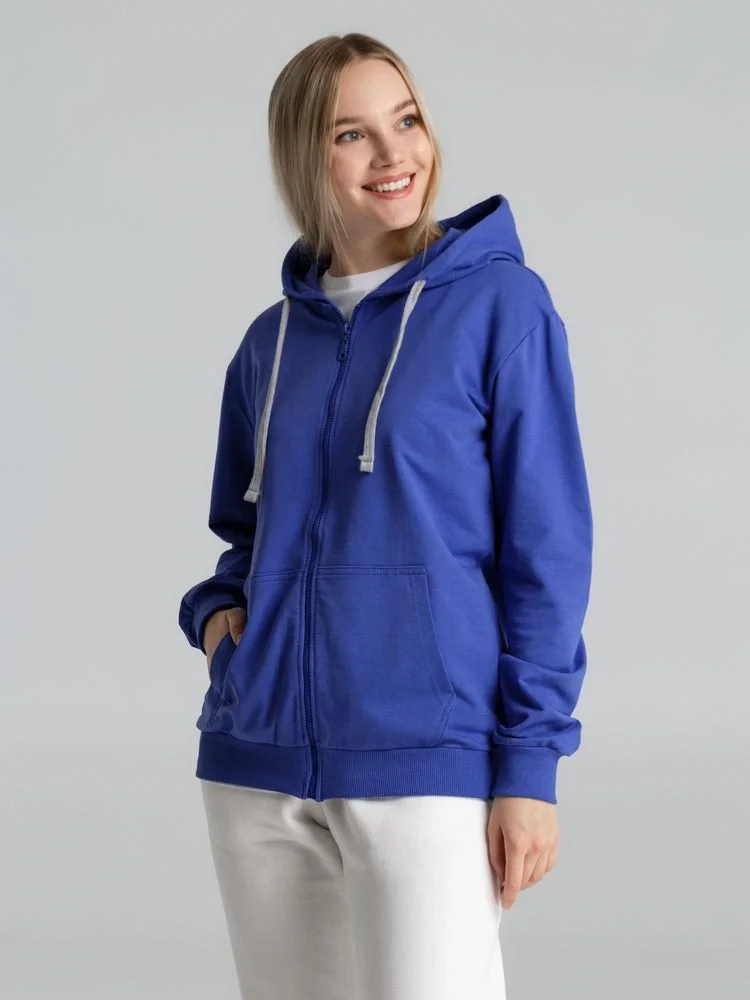 Толстовка на молнии с капюшоном Unit Siverga , ярко-синяя - фото 19