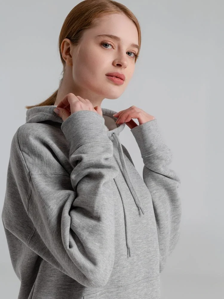 Толстовка с капюшоном Slam 320, серый меланж - фото 18