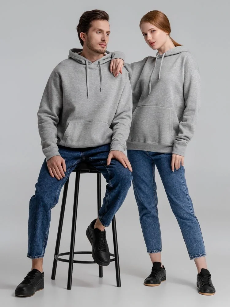 Толстовка с капюшоном Slam 320, серый меланж - фото 19