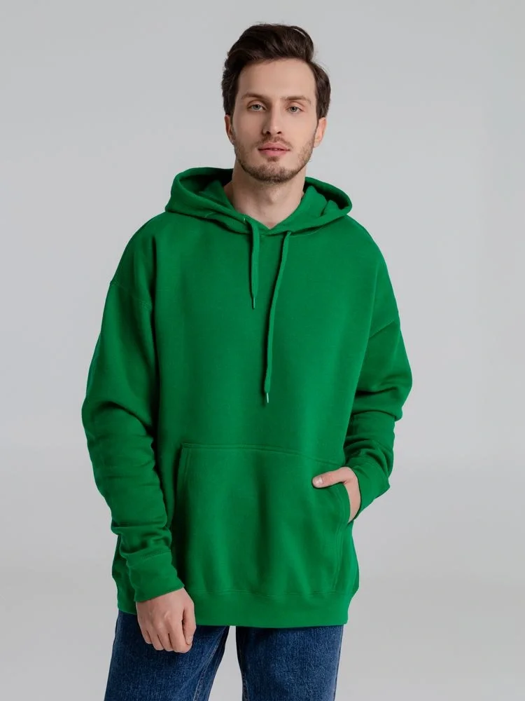 Толстовка с капюшоном Slam 320, ярко-зеленая - фото 11