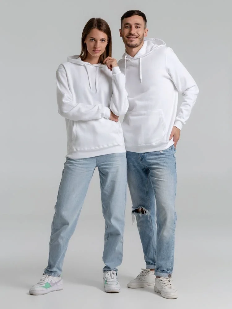 Толстовка с капюшоном Snake II белая - фото 16