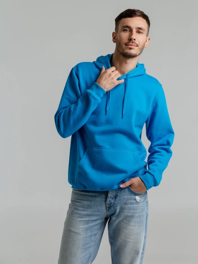 Толстовка с капюшоном Snake II бирюзовая - фото 14