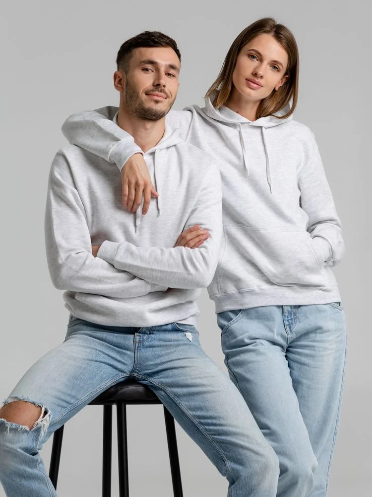 Толстовка с капюшоном Snake II светло-серый меланж - фото 16