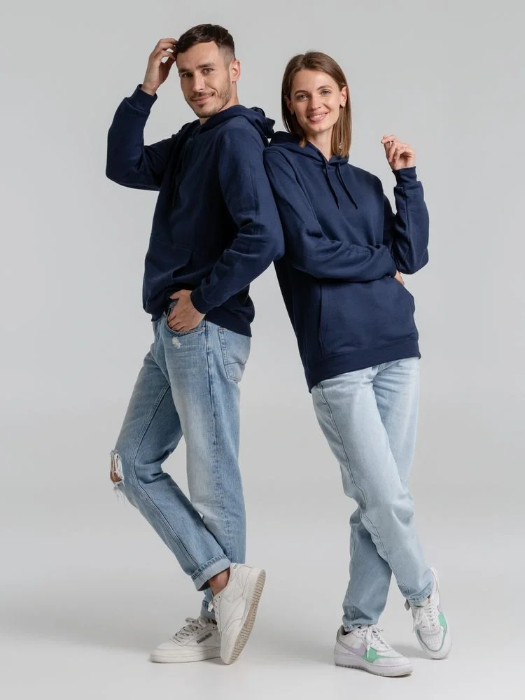 Толстовка с капюшоном Snake II темно-синяя - фото 16