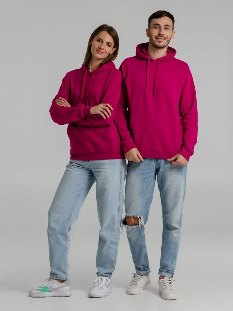 Толстовка с капюшоном Snake II ярко-розовая (фуксия) - фото 16