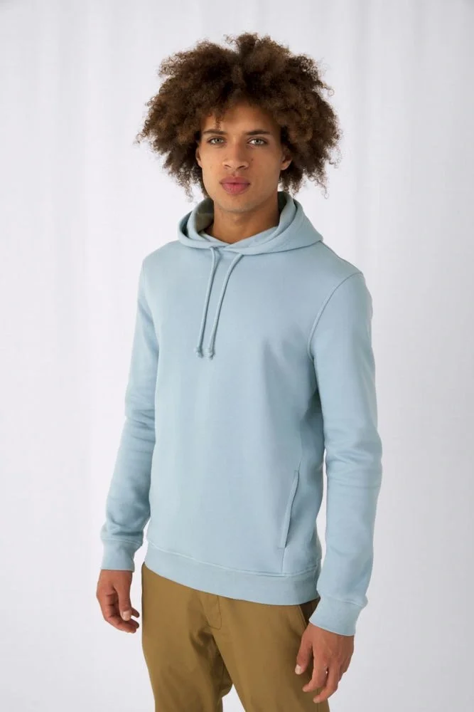 Толстовка с капюшоном унисекс BNC Inspire (Organic), темно-синяя - фото 5