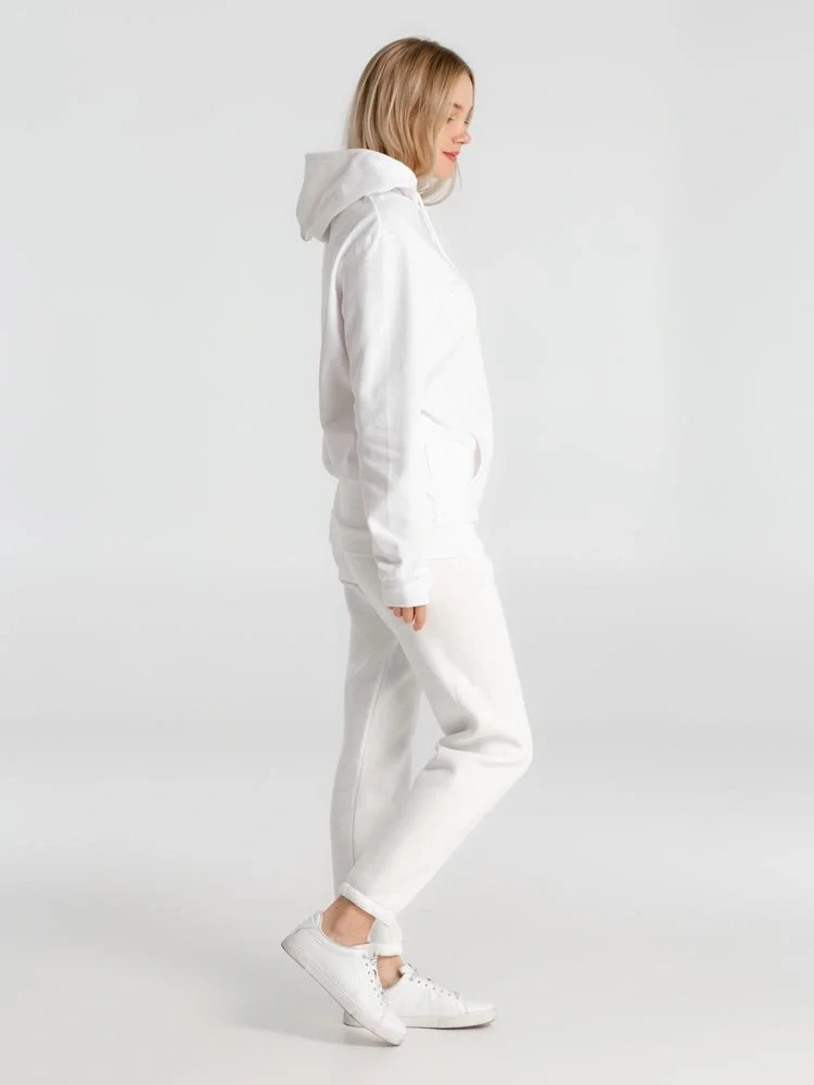 Толстовка с капюшоном унисекс Hoodie, белая - фото 19