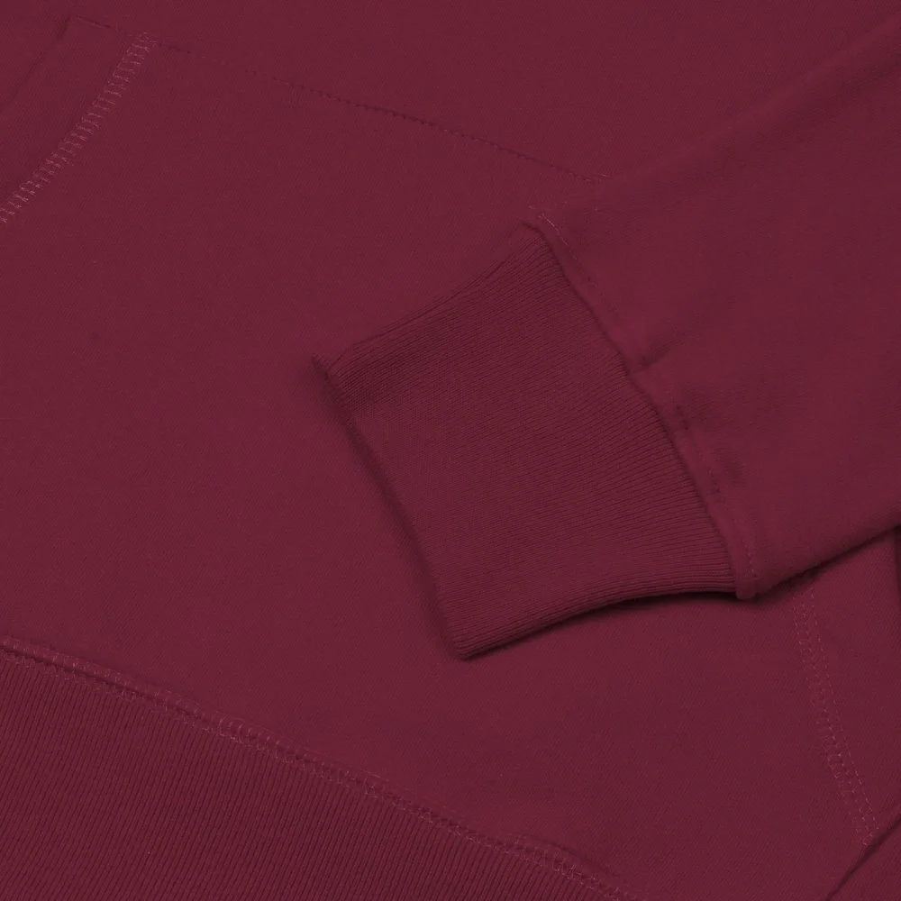Толстовка с капюшоном унисекс Hoodie, бордовая - фото 10