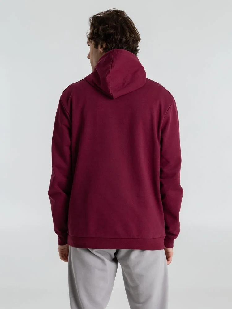 Толстовка с капюшоном унисекс Hoodie, бордовая - фото 18
