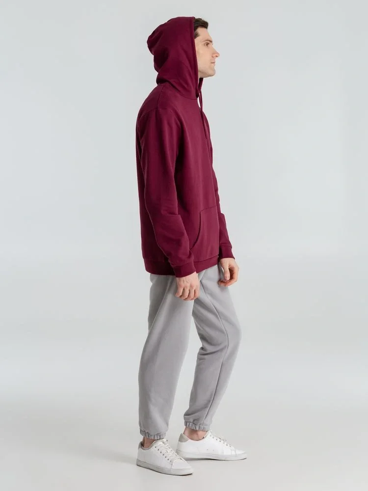 Толстовка с капюшоном унисекс Hoodie, бордовая - фото 20