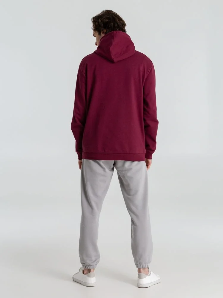 Толстовка с капюшоном унисекс Hoodie, бордовая - фото 21
