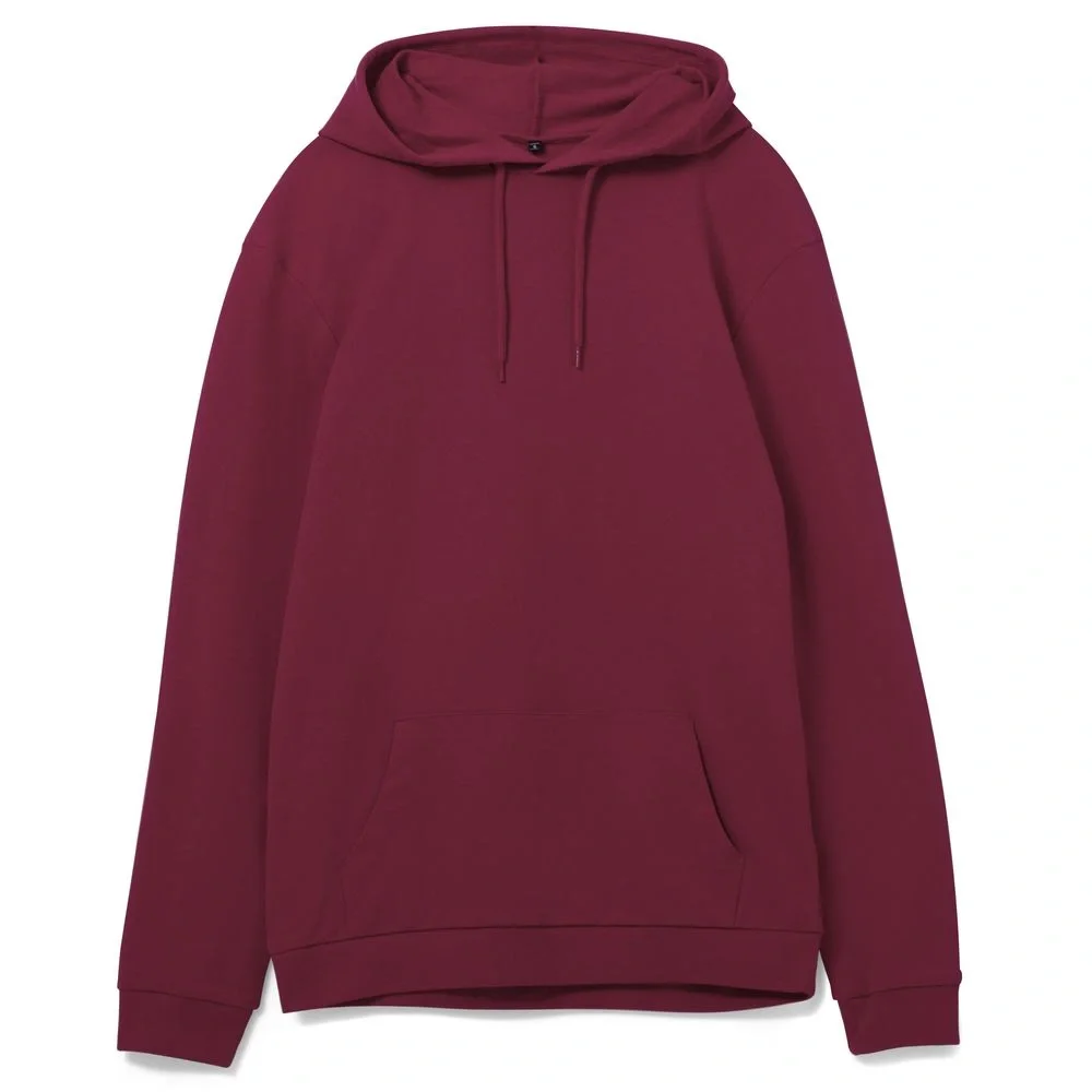 Толстовка с капюшоном унисекс Hoodie, бордовая - фото 7
