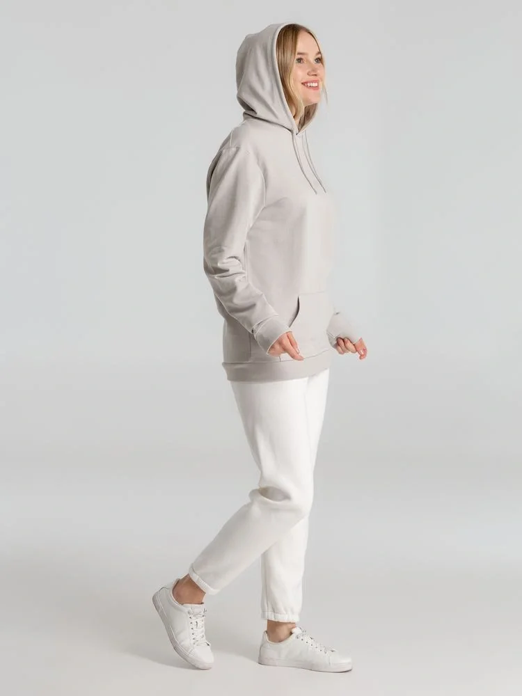 Толстовка с капюшоном унисекс Hoodie, дымчато-серая - фото 20