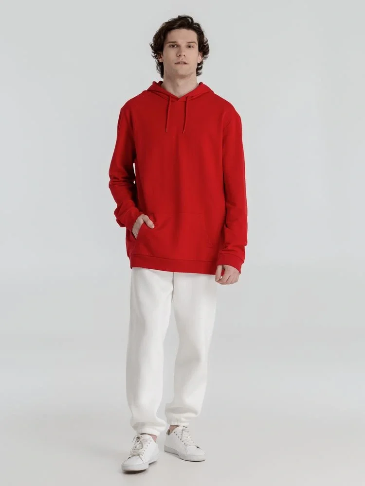 Толстовка с капюшоном унисекс Hoodie, красная - фото 14