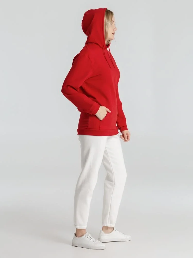 Толстовка с капюшоном унисекс Hoodie, красная - фото 20